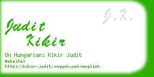 judit kikir business card